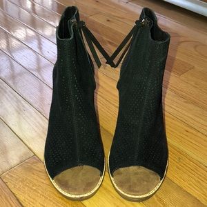 Tom's women's open toe booties